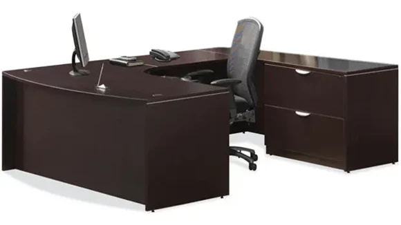 U-Desk 72in W x 107in D with 1 Pedestal