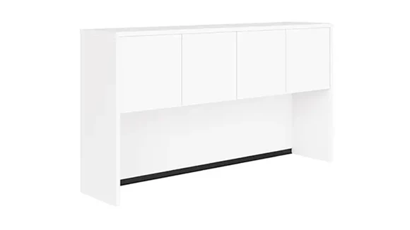 Desk Hutch 66in W x 15in D x 36in H with 4 Laminate Doors