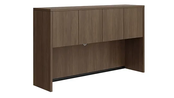 Desk Hutch 60in W x 15in D x 36in H with 4 Laminate Doors
