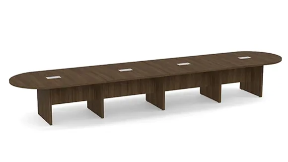 Racetrack Conference Table 18ft W x 48in D with Panel Legs