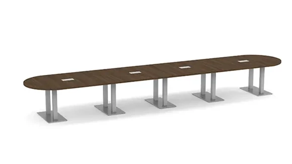 Racetrack Conference Table 20ft W x 48in D