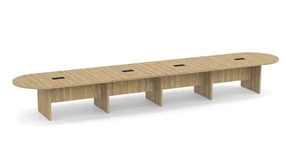 Racetrack Conference Table 20ft W x 48in D with Panel Legs