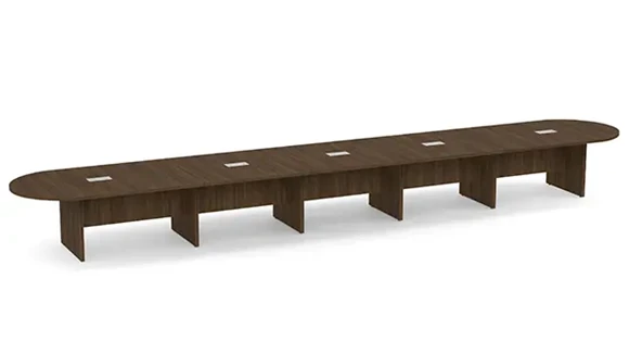 Racetrack Conference Table 24ft W x 48in D with Panel Legs