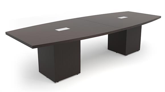 12ft Boat Shape Cube Base Conference Table