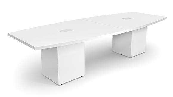 14ft Boat Shape Cube Base Conference Table