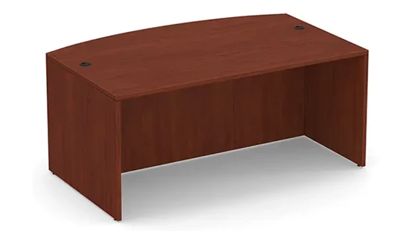Bow-Front Desk Shell 72in W x 41in D