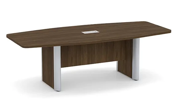 Boat Shape Conference Table 8ft W x 44in D with Grommets