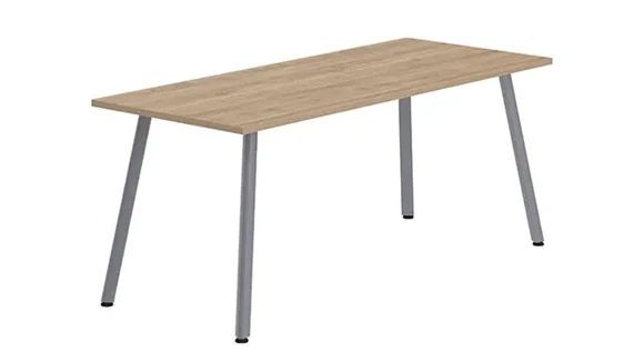 Desk Shell 48in W x 24in D with Metal Legs