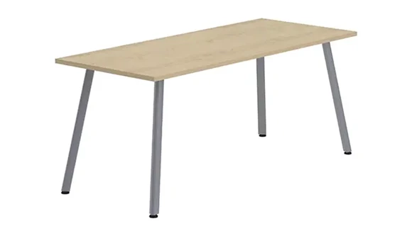 Desk Shell 60in W x 30in D with Metal Legs