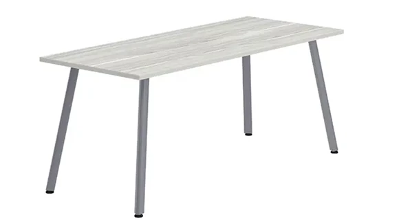 Desk Shell 72in W x 36in D with Metal Legs