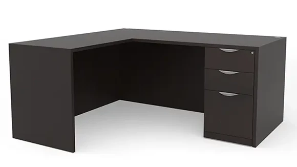 L-Desk 60in W x 60in D with 1 Pedestal