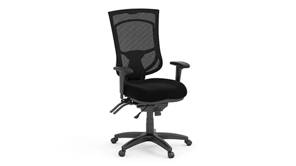 Multi-Function Mesh Chair Ratchet Back Lumbar Adjust