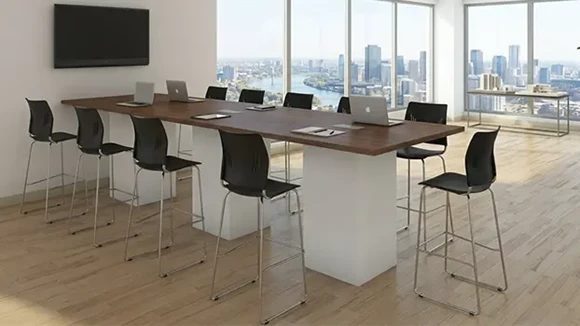 Standing Height Conference Table 12ft W x 48in D x 42in H