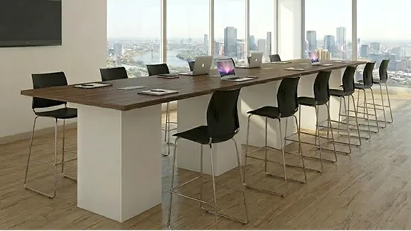Standing Height Conference Table 20ft W x 48in D x 42in H