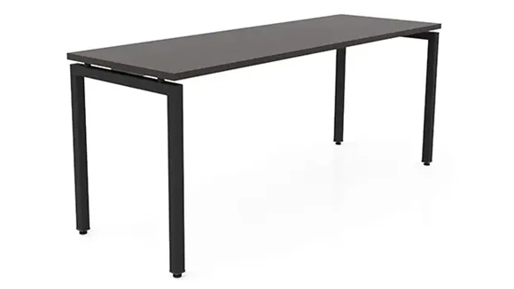 Table Desk 60in W x 24in D with Metal Legs