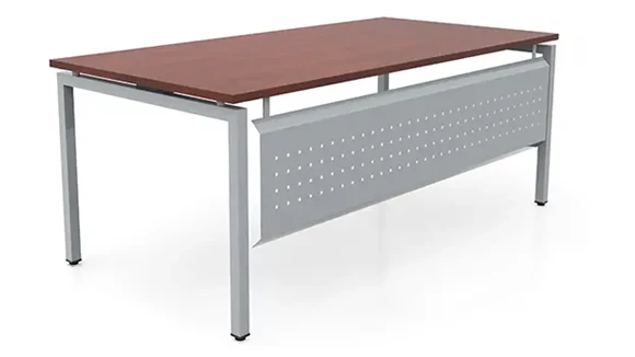 Table Desk 72in W x 36in D with Modesty Panel and Metal Legs