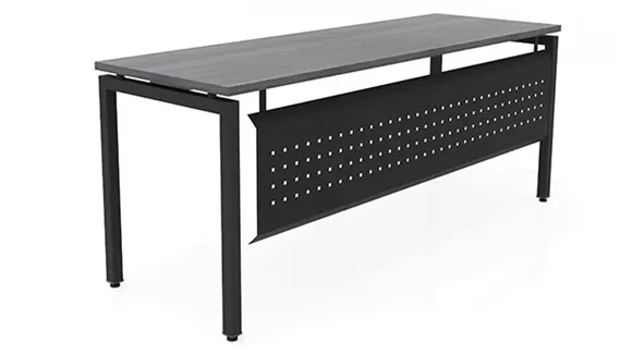 Table Desk 60in W x 24in D with Modesty Panel and Metal Legs
