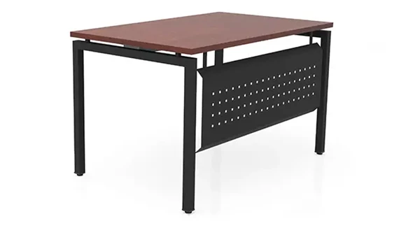 Writing Desk 48in W x 24in D with Modesty Panel and Metal Legs