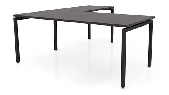 L-Desk Shell 72in W x 78in D with Metal Legs