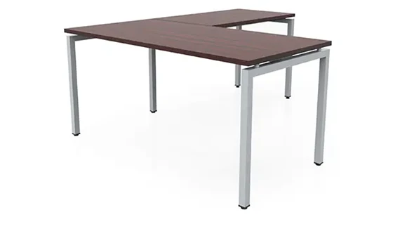 L-Desk Shell 60in W x 72in D with Metal Legs