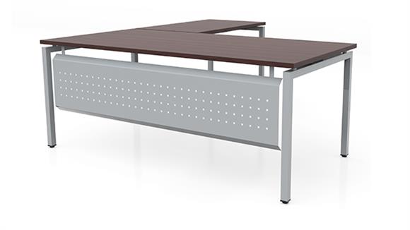 72in x 78in L-Desk with Modesty Panel 