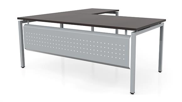 72in x 72in L-Desk with Modesty Panel 