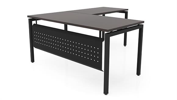 60in x 66in L-Desk with Modesty Panel 