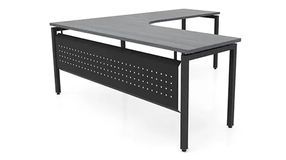 L-Desk Shell 72in W x 84in D with Modesty Panel
