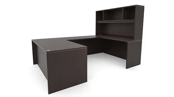 U-Desk 60in W x 101in D with Hutch