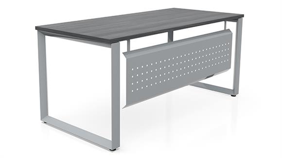 60in x 24in Beveled Loop Leg Desk with Modesty Panel