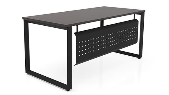72in x 36in Beveled Loop Leg Desk with Modesty Panel