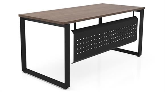 48in x 30in Beveled Loop Leg Desk with Modesty Panel