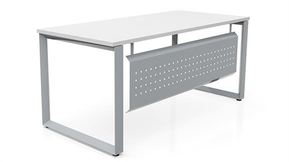 72in x 36in Beveled Loop Leg Desk with Modesty Panel