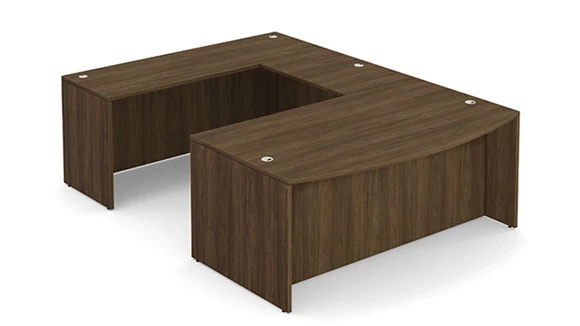 Bow-Front U-Desk Shell 66in W x 107in D