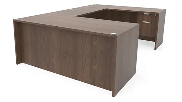 U-Desk 66in W x 101in D with 1 Pedestal