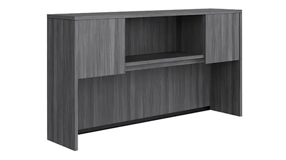 Desk Hutch 66in W x 15in D x 36in H with 2 Laminate Doors