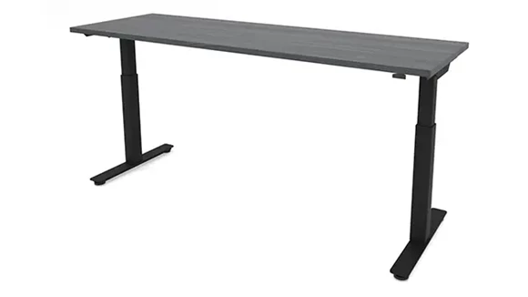 Sit-To-Stand Electric Standing Desk 72in W x 24in D