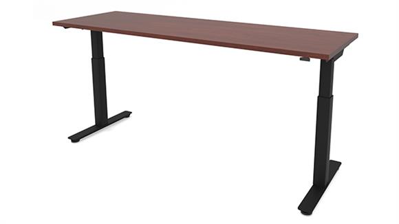 60in x 30in Dual Motor 3 Stage Adjustable Height Sit to Stand Desk