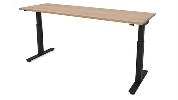 48in x 24in Dual Motor 3 Stage Adjustable Height Sit to Stand Desk
