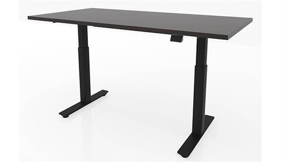 48in x 30in Dual Motor 2 Stage Adjustable Height Sit to Stand Desk