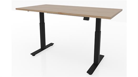 6ft x 30in Dual Motor 3 Stage Adjustable Height Sit to Stand Desk