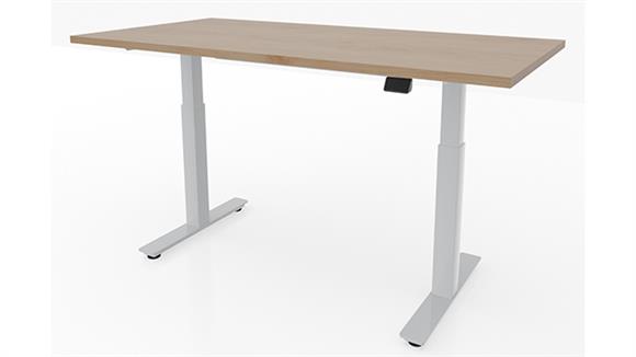 48in x 30in Dual Motor 2 Stage Adjustable Height Sit to Stand Desk
