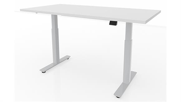 6ft x 30in Dual Motor 3 Stage Adjustable Height Sit to Stand Desk