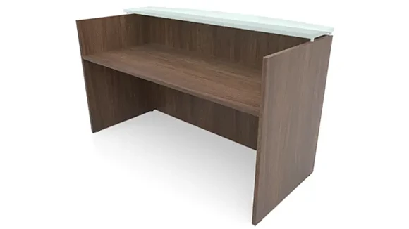 Reception Desk 72in W x 30in D with Wire Management
