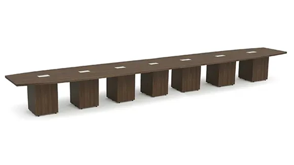 Boat Shape Conference Table 30ft W x 48in D