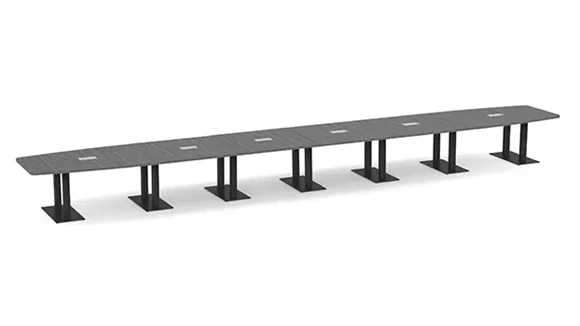Boat Shape Conference Table 28ft W x 48in D