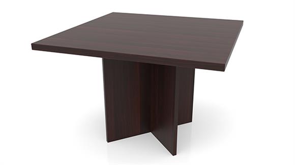 42in Square Meeting Table with X-Base