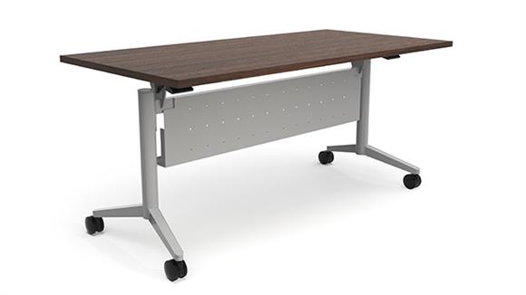 60in x 24in Flip Top Nesting Table with Modesty Panel