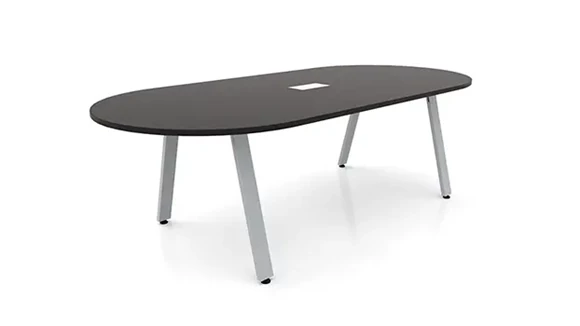 Racetrack Conference Table 6ft W x 36in D with Metal A-Legs