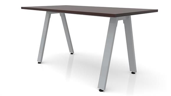 72in x 36in Metal A-Leg Desk